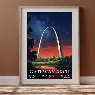 Gateway Arch National Park Poster, Travel Art, Office Poster, Home Decor | S7 - image4
